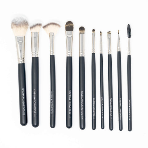 10 Piece Brush Set by Cinema Cosmetics