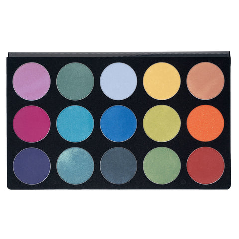 15-Color Bright Eyeshadow Palette by Cinema Cosmetics