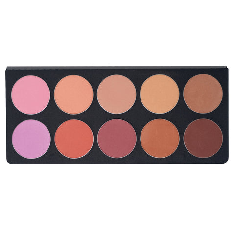 10-Color Blush Palette by Cinema Cosmetics